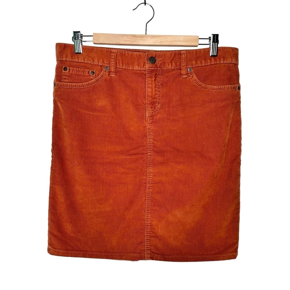 Gap | Y2K Orange Corduroy Skirt Size 6